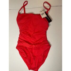 La Blanca Women's One Piece Swimsuit Island Goddess Shirred Side, 6